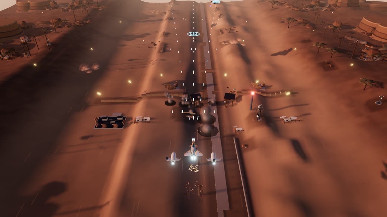 Gameplay from above: Desert Outpost